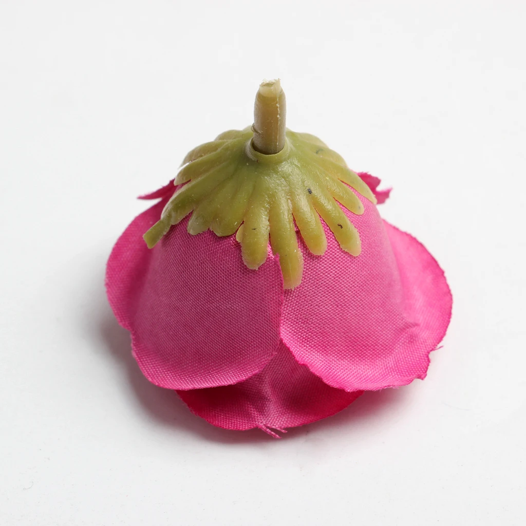 New Hot Sale 10pcs Decorative Artificial Silk Rose Flower Head for Wedding Party Home Decor Photo Albums DIY Hats Clothes Favors