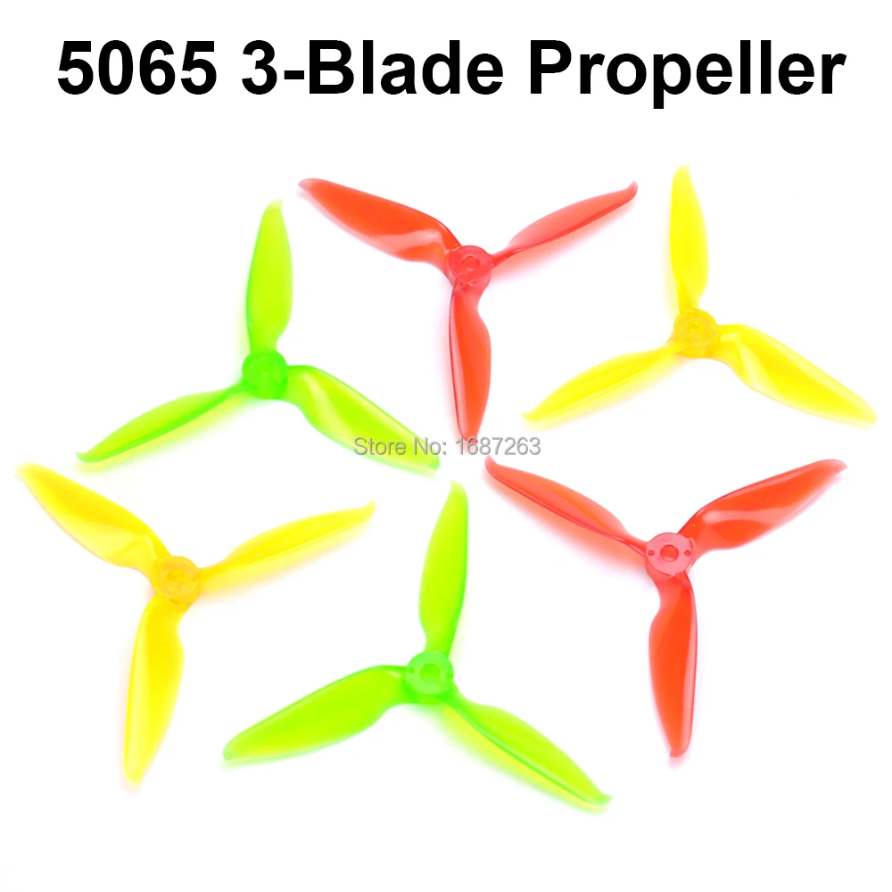 8 пар 5 дюймов 5065 3 лопастной Пропеллер CW Prop Лопасти FPV Racing Props для RS2306 QAV250 Запчасти