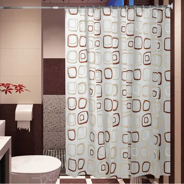 Imperméable à l\'eau de bain Rideau Carré Motif Accueil rideaux Salle ... Imperméable à l\'eau de bain Rideau Carré Motif Accueil rideaux Salle ...