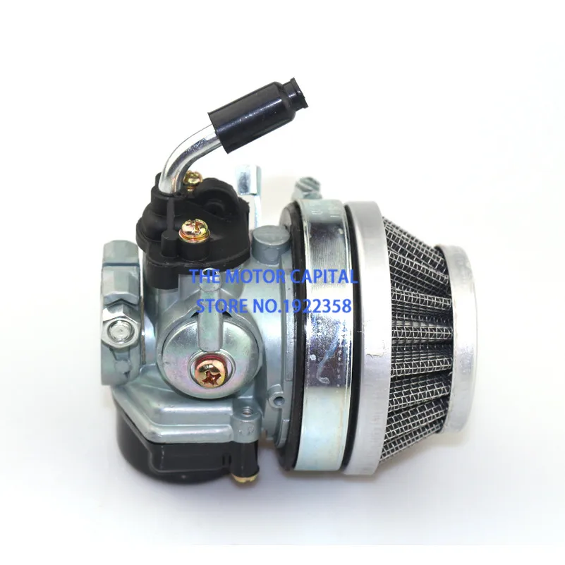 Карбюратор 49cc 50cc 60 66 80cc 2 тактный белый воздушный фильтр подходит для