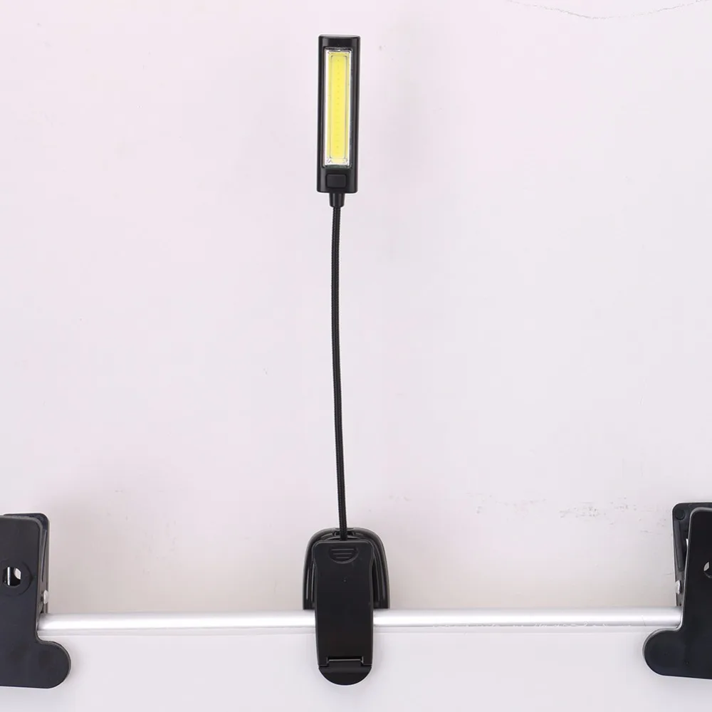 Прикрепляемый светодиодный настольный светильник с usb-зарядкой, Гибкая Настольная лампа 1 Вт, светодиодный светильник для чтения, 2 режима питания от usb-устройства или аккумулятора 3AAA