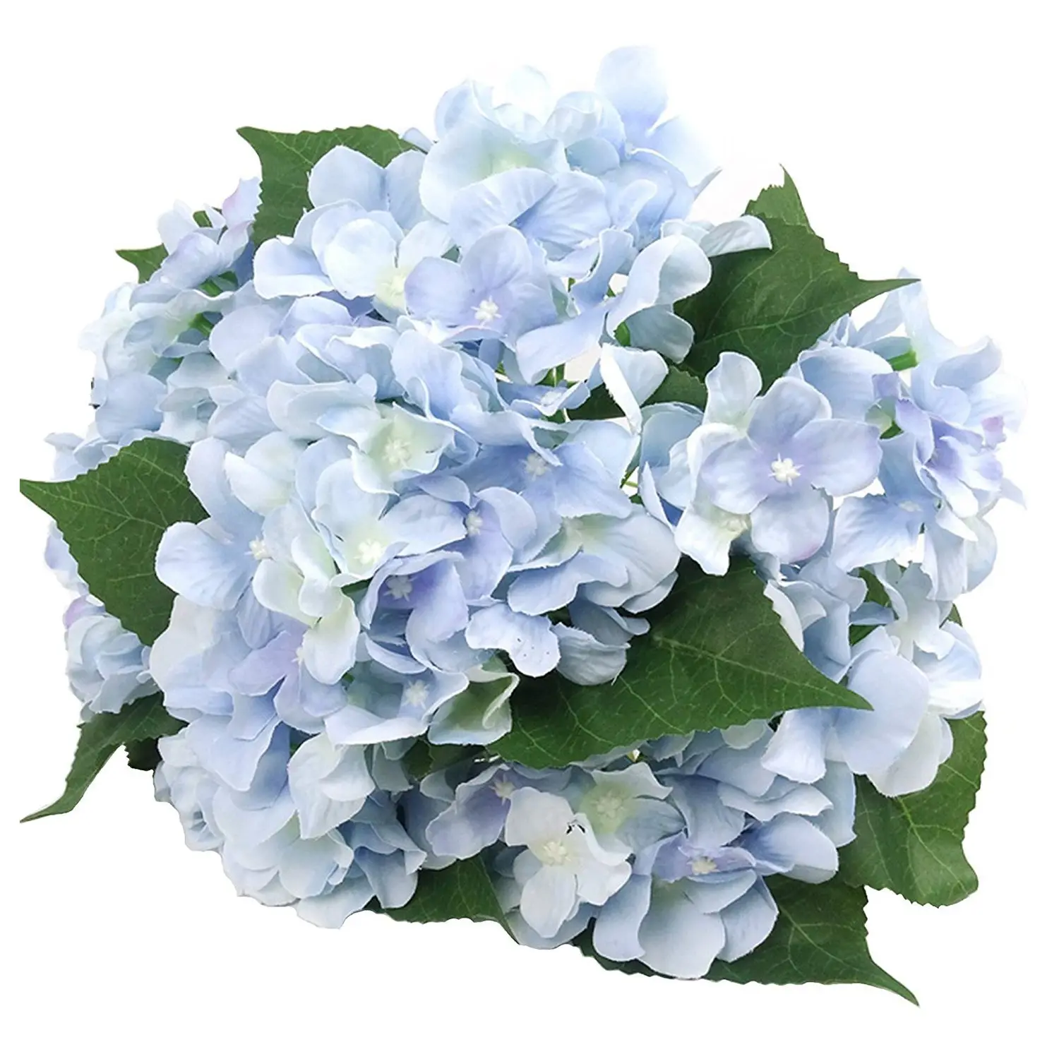 Artificial Flowers Silk 7 Big Head Hydrangea Bouquet for Wedding Room