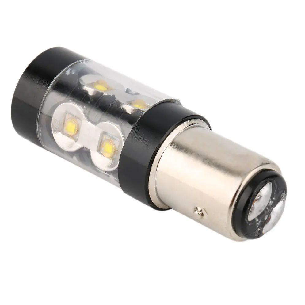 50W 1157 BAY15D 10 LED High Power Lamp 10/5W LED White Car Bulbs Rear