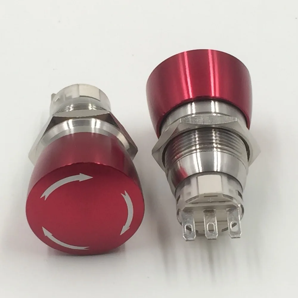 

19mm emergency stop metal switch / all stainless steel high quality switch / new product