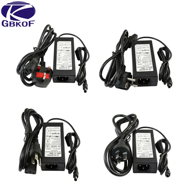 AC 110 V-220 V к DC 12V 1A 2A 3A 4A 5A 6A 8A световые трансформаторы адаптер питания конвертер зарядное устройство для светодиодной ленты светильник