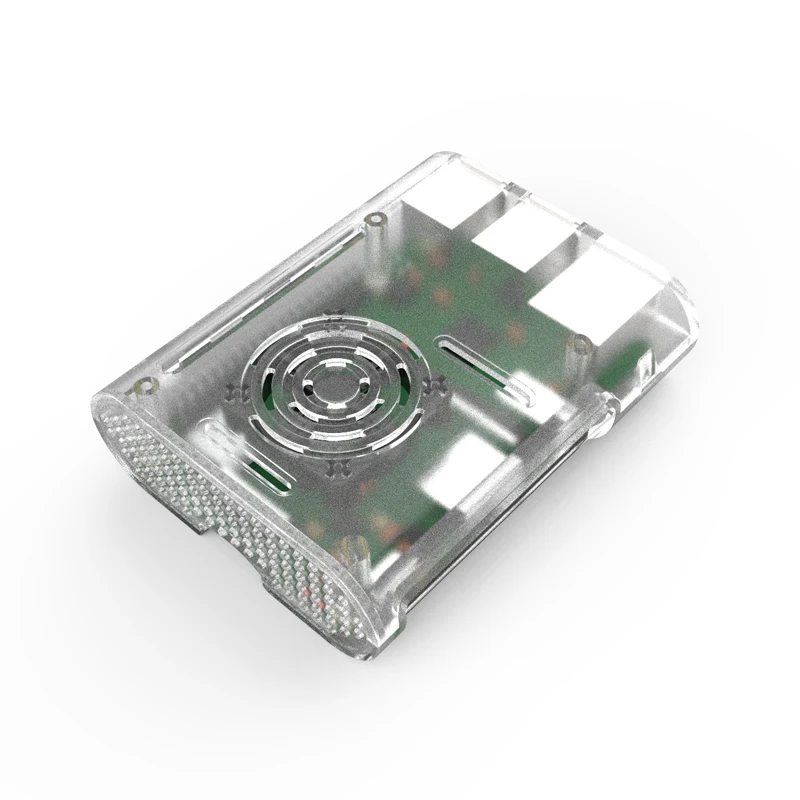 Для Raspberry Pi 3 защитный чехол Крышка коробка с Алюминий радиатора + вентилятор охлаждения камера гибкий кабель для Raspberry Pi 3 Model B
