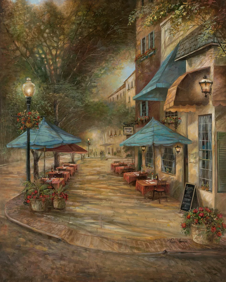 5x7ft Salju Putih Putri Paris Street Kafe Kedai Kopi Toko Photo