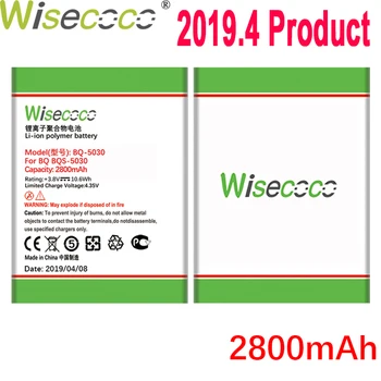 

WISECOCO 2800mAh BQ-5030 Battery For BQ BQS 5030 Mobile Phone In Stock Latest Production High Quality Battery+Tracking Number