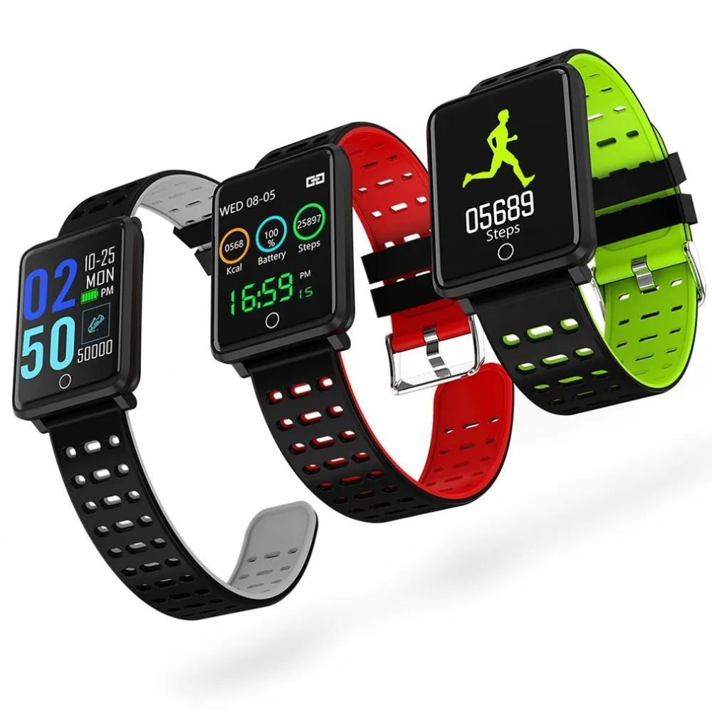 

NEW F3 Smart Bracelet Color Screen Heart Rate Blood Pressure Monitoring GPS Track Movement IP68 Waterproof Health Smart Watch