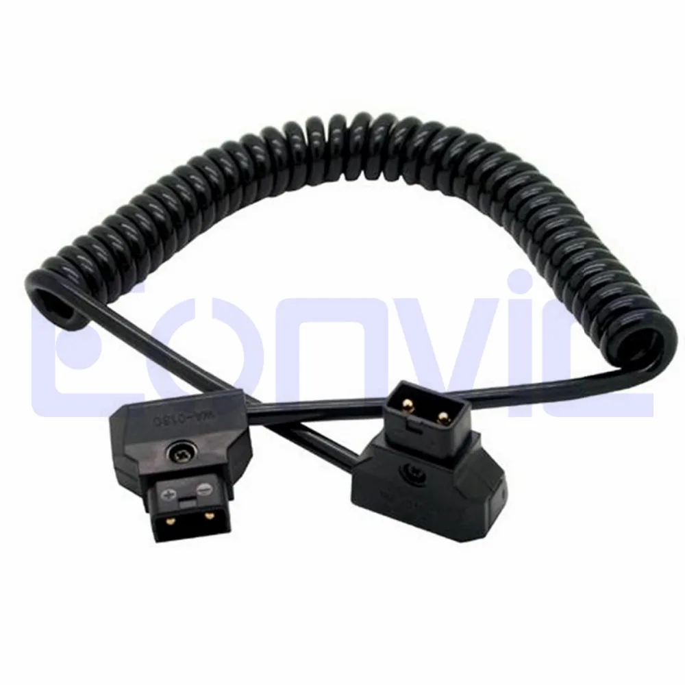 Eonvic D Tap Male к 12 VDC спиральный кабель для DSLR Rig Anton Bauer аккумулятор|d-tap male|d-tap cabled-tap battery