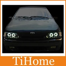 Бесплатная Доставка ВАЗ lada 2113 2114 2115 CCFL ANGEL EYES, НОМЕРА ПРОЕКТОР HALO КОЛЬЦО, CCFL головная лампа ДЛЯ Самара 2