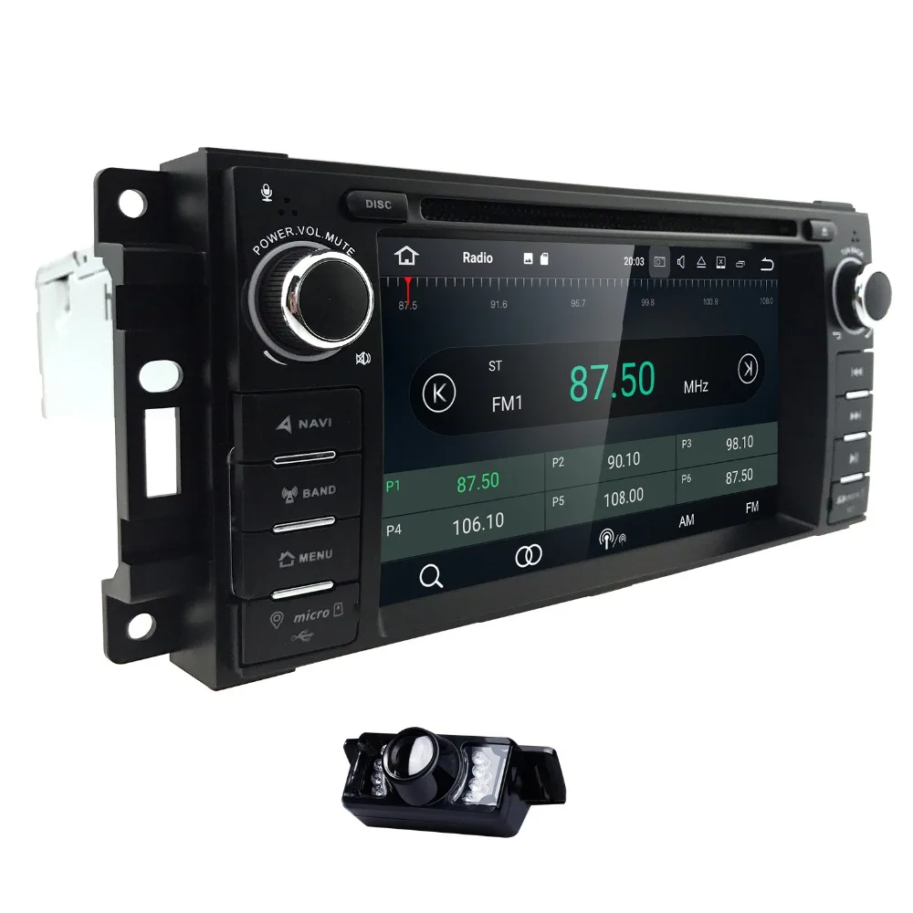 Excellent 1din Android 8.0 Car Radio head unit For Chevrolet Epica jeep Grand Cherokee Chrysler 300 2006 -2011 Wrangler Car DVD automotivo 3
