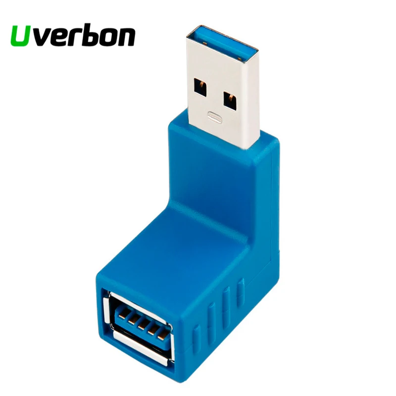 

Uverbon High Speed USB3.0 Type A Male to Female Connector Plug Adapter USB 3.0 Converter Flexible Up, Down, Right, Left, Design