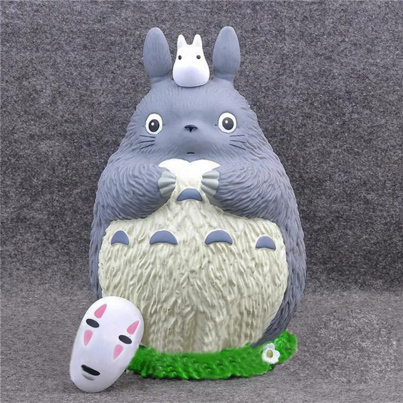

17pcs/Set Totoro Figures Toy And No Face Money Box Action Figure Best Gifts Toys For Kids Retail Box 21cm