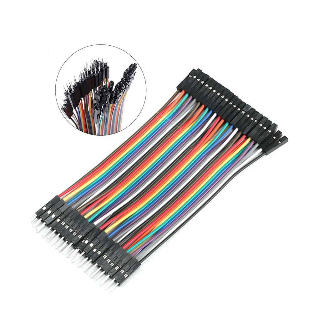 

40P Colorfu Cable 40 Rows Wire Jumper Line Female to Male to Female to Female 40 pins