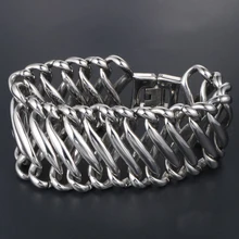 Супер 39 мм широкий тяжелый металлический ювелирный мужской браслет из нержавеющей стали браслеты дружбы для мужчин подарки лучшим друзьям байкерским