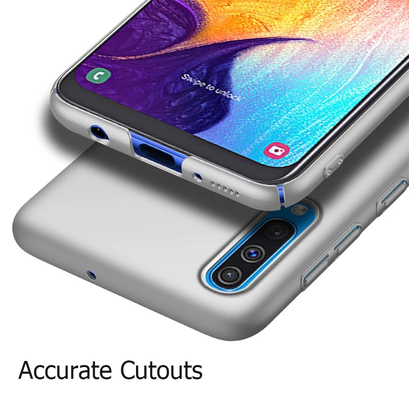 Чехол MAKAVO для Samsung Galaxy A50 тонкий матовый жесткий чехол из поликарбоната A10 A30 чехлы