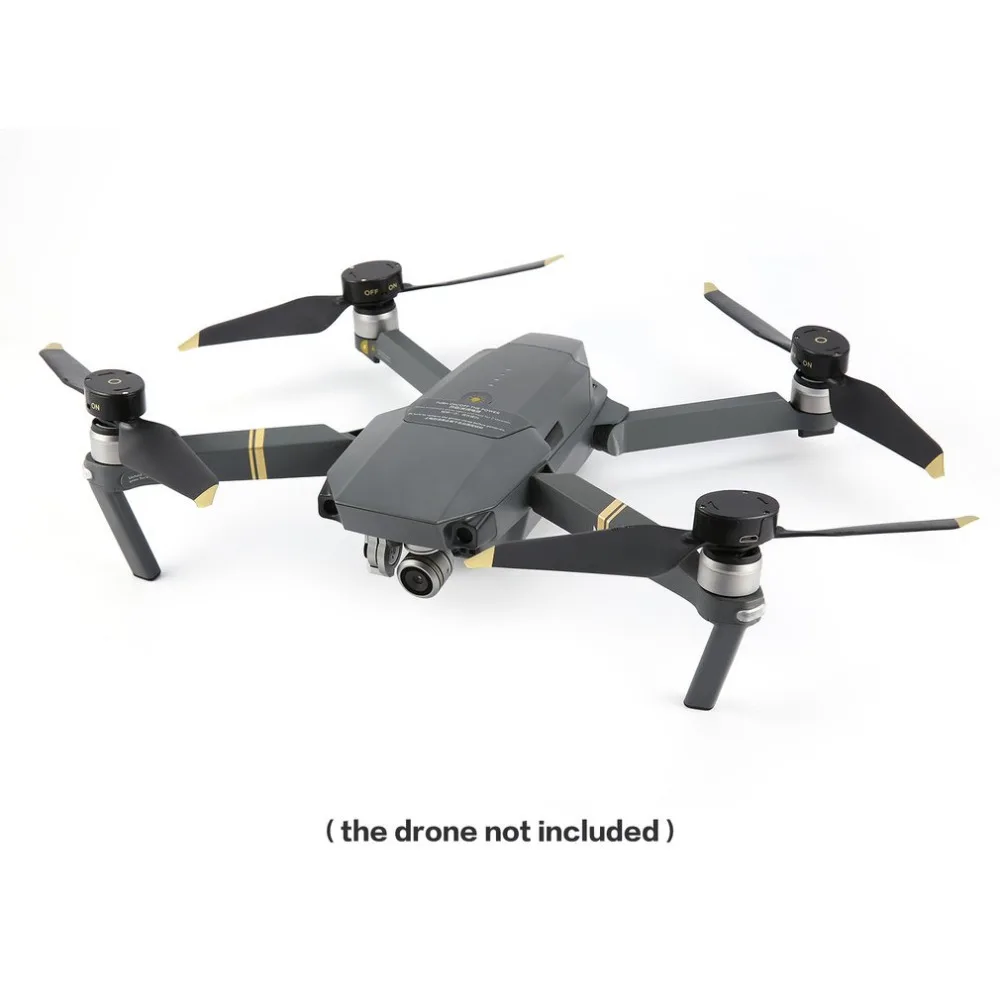 2 пары светодиодный фонарик пропеллеры для DJI Mavic Pro Platinum FPV Дрон с перезаряжаемым аккумулятором батарея Quick Release CW CCW реквизит