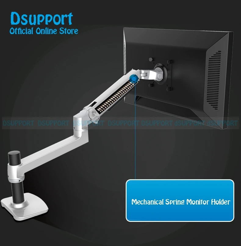 Настольная механическая пружина полное движение 17-32 дюймов монитор держатель кронштейн Высокое качество алюминиевый монитор Поддержка Макс. Загрузка 10 кг