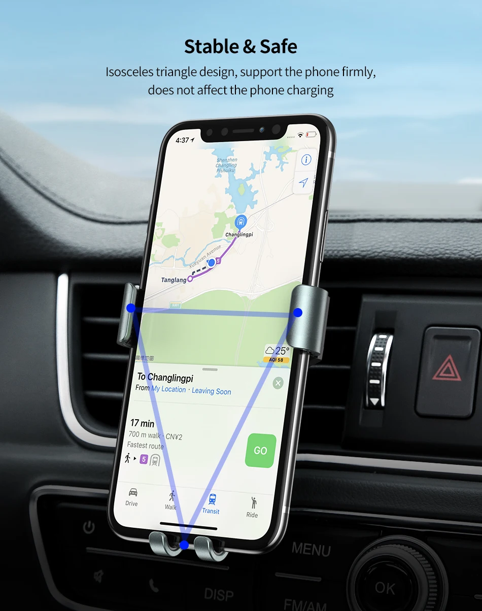 holder for phone in car