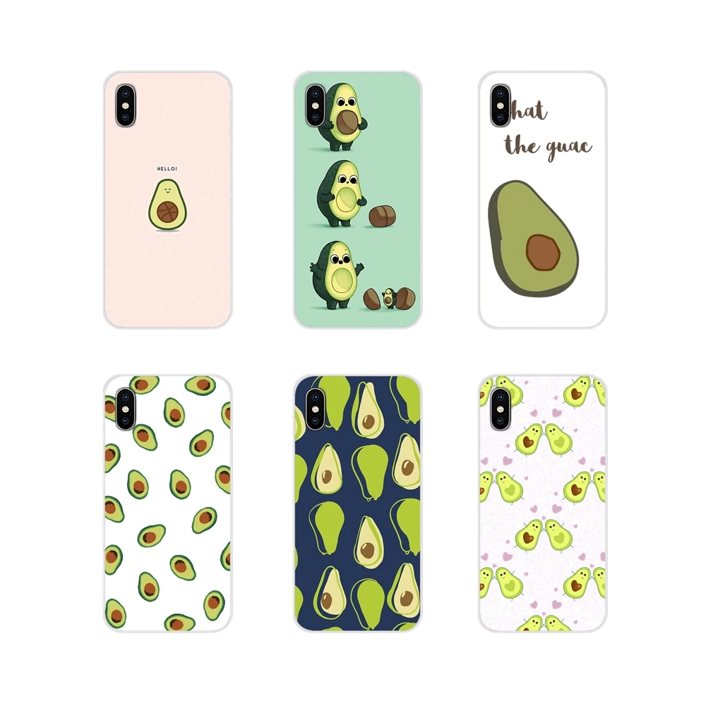 

For Huawei Mate Honor 4C 5C 5X 6X 7 7A 7C 8 9 10 8C 8X 20 Lite Pro Cute Avocado Food Pattern Accessories Phone Shell Covers