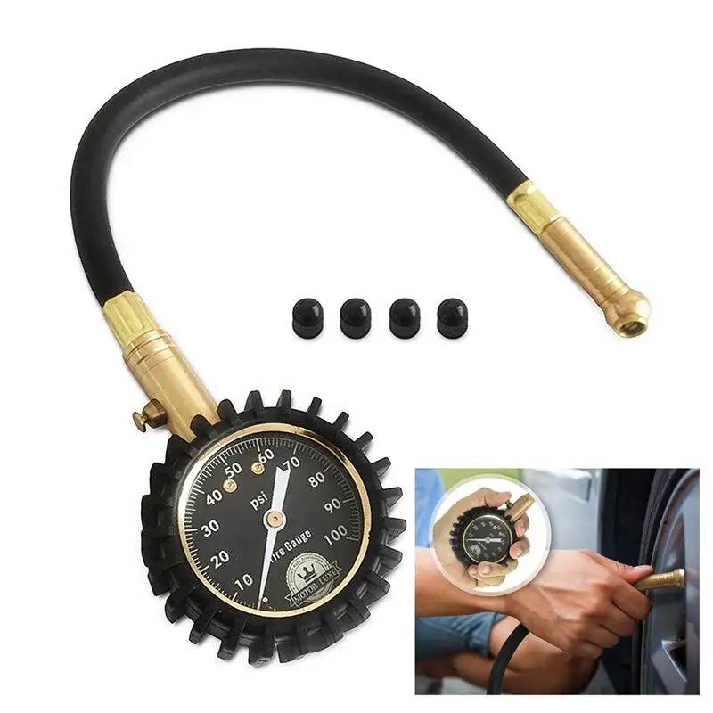 Tire Pressure Gauge 100 PSI Accurate Heavy Duty Air Pressure Tire Gauge
