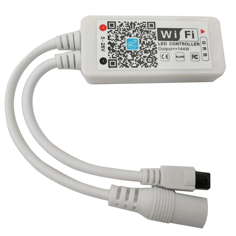 5 м 10 м 15 м RGB wifi 5050 гибкая светодиодная лента Водонепроницаемая DC12V питание с 24 клавишами дистанционного управления светодиодная лампочка