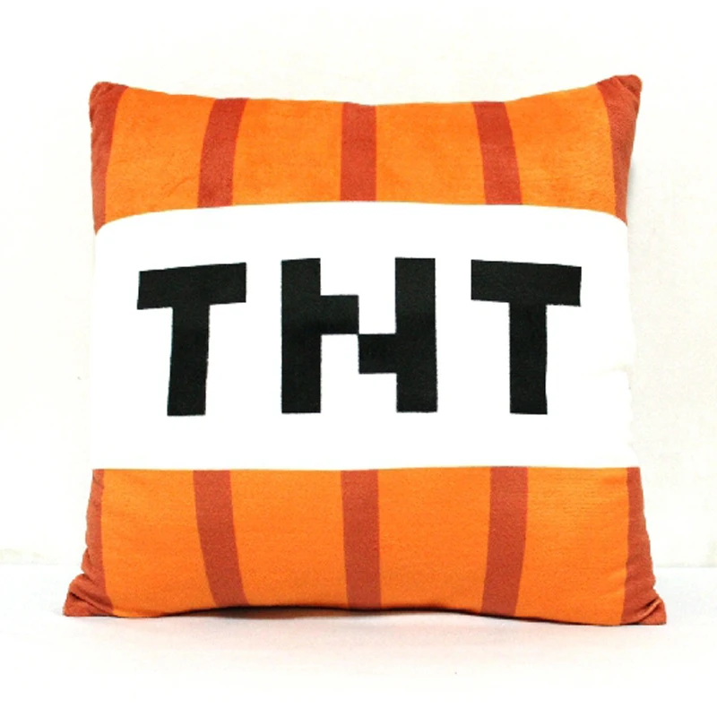 

40cm Minecraft TNT Plush Pillow Cushion Game Minecraft TNT Plush Toy Soft Stuffed Toys Brinquedos for Kids Children Xmas Gifts