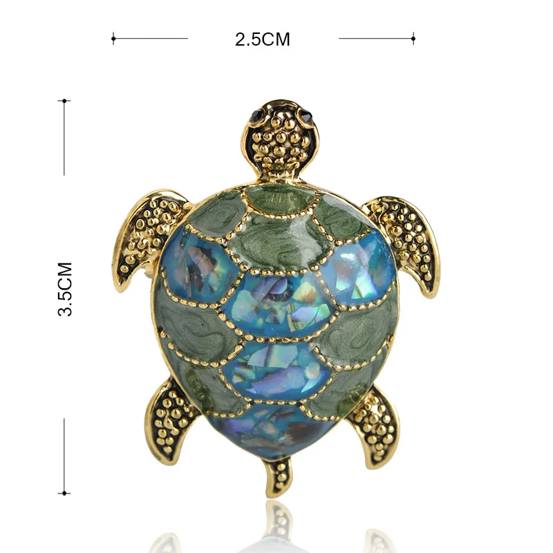 Blucome Роскошные Abalone Shell броши в форме черепахи корсажи винтажные животные брошь букет шарф пряжки черепаха булавка для хиджаба ювелирные изделия