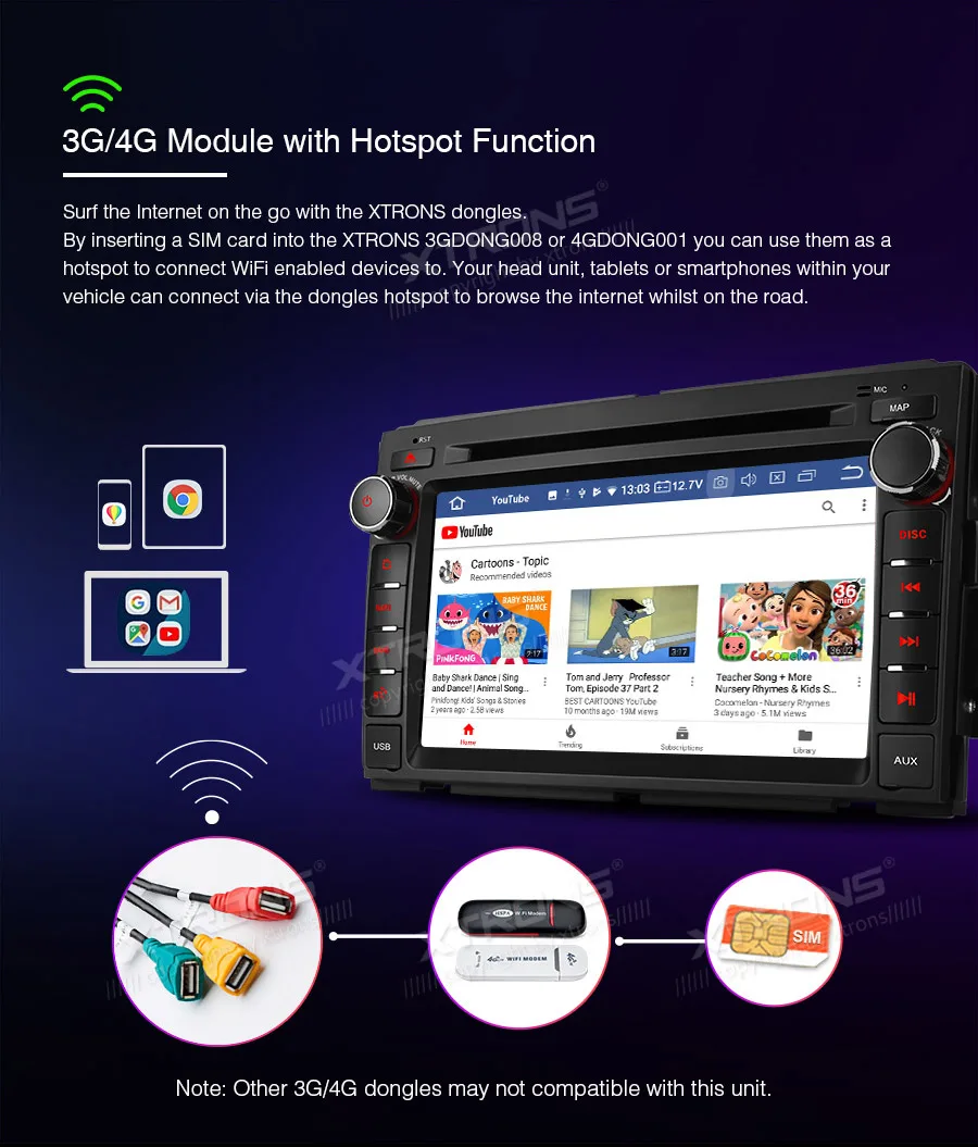 Sale XTRONS 7" Android 9.0 Octa Core Car DVD Radio Player GPS OBD for Chevrolet Tahoe Impala for BUICK Enclave for GMC for HUMMER 16