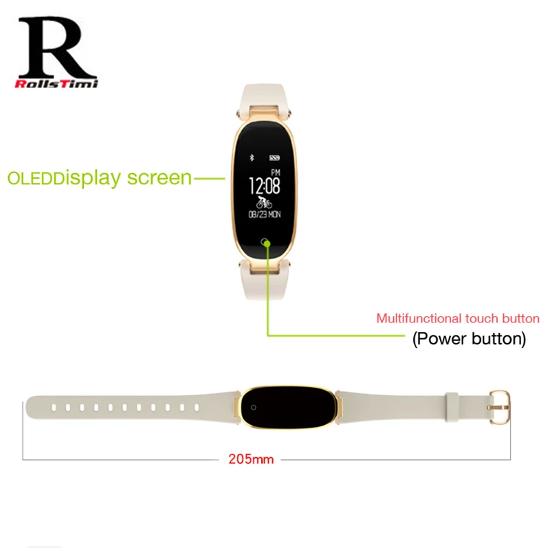 Смарт браслет rollstim монитор сердечного ритма часы Bluetooth Повседневная мода Фитнес