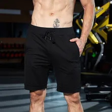 Yomeke, мужские шорты, новинка, бермуды, мужские шорты, летние, одноцветные, дышащие, с эластичной талией, повседневные, мужские шорты