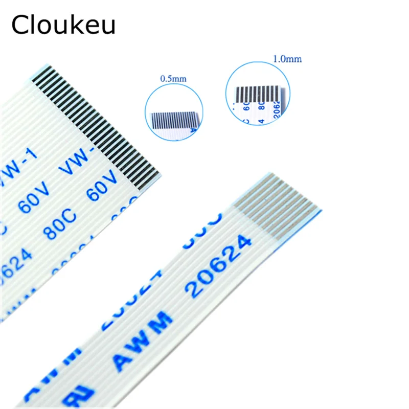 10 шт. FPC Гибкий плоский кабель FFC 0,5 мм 250 мм A B Тип интерфейса 4P 6P 8P 10P 12P 14P 16P 18P 20P 24P 26P 30P 32 р 34P 40P 25 см