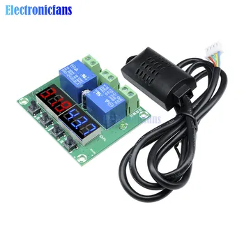 

XH-M452 DC 12V Thermostat Temperature Humidity Control LED Digital Display Dual Output Thermometer Hygrometer Controller Relay