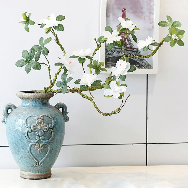 JAROWN Artificial Silk Flower Branch Fake Flower Arrange Table Wedding Home Decor Party accessory Fleur Artificielle Flores  (1)