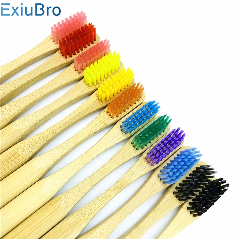 Zero waste gift  bamboo handle toothbrush Soft BPA Free Bristles toothbrush  Biodegradable bamboo toothbrush (22)