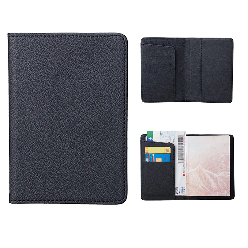 Классический качественный деловой бумажник с отделением для паспорта с несколькими слотами для ID карт, обложки для паспорта(заказное имя, логотип, эмблема