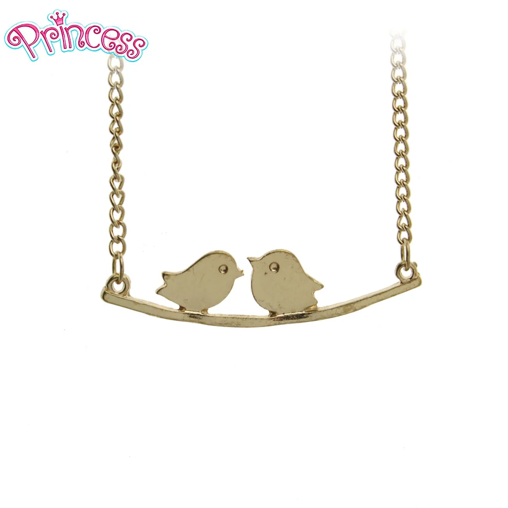 

2019 Fashion Women Gold Jewelry Cute Singing Brids Necklace Gift For Girls Kids Friendship Wholesale EF24