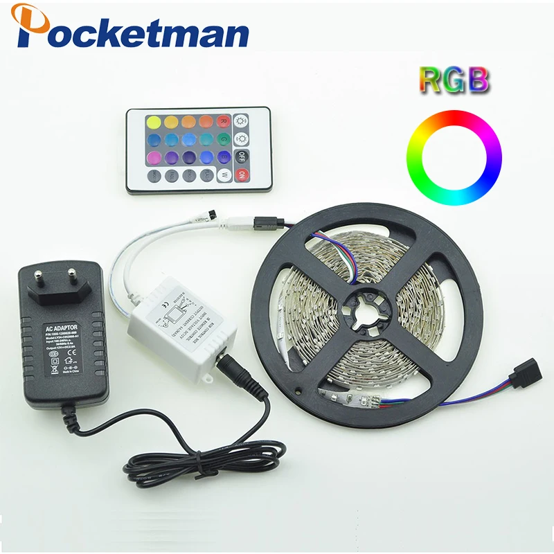 

5M 300Led RGB LED Strip LED strip light lamp Christmas desk Decor lamp tape For TV Background Lighting