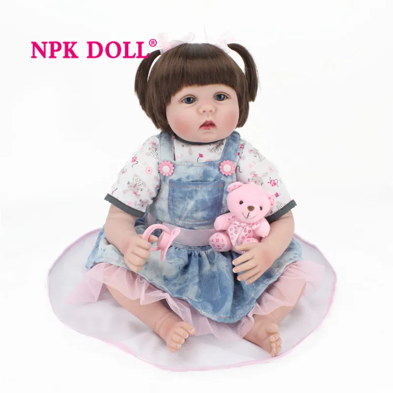 

Silicone Reborn Dolls Babies Price Lifelike Npk Reborn Baby 22 Inch Wholesale Bathable Reborn Doll Toys For Girls B7