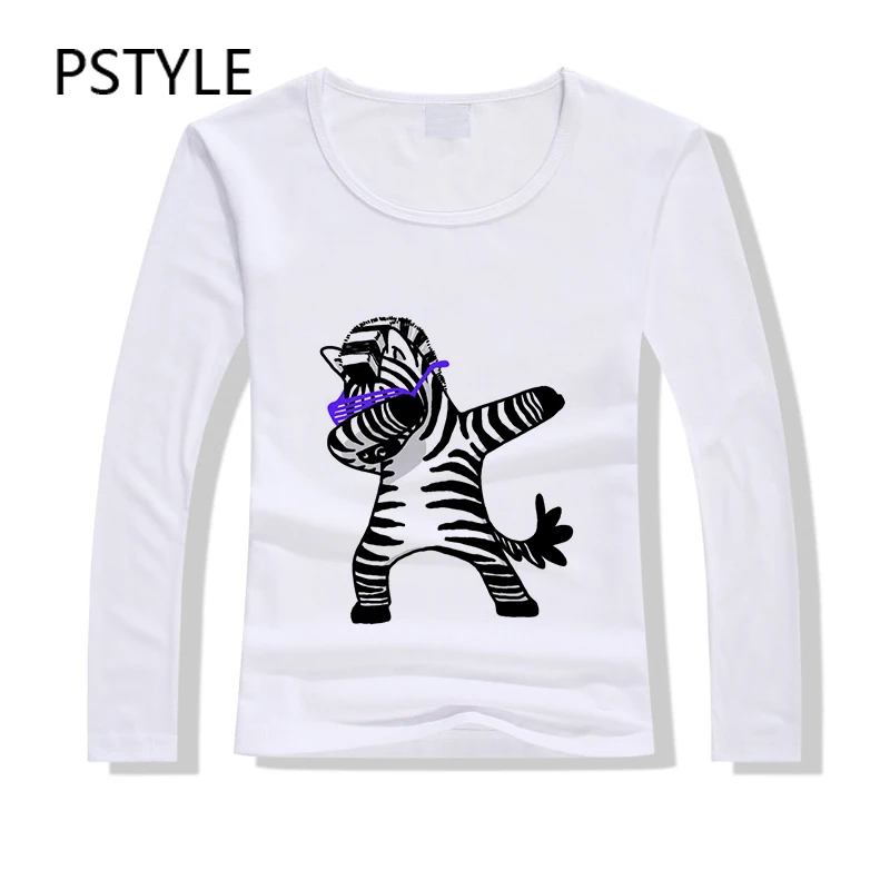 PSTYLE DAB футболка с единорогом в стиле хип хоп женская длинным рукавом животным