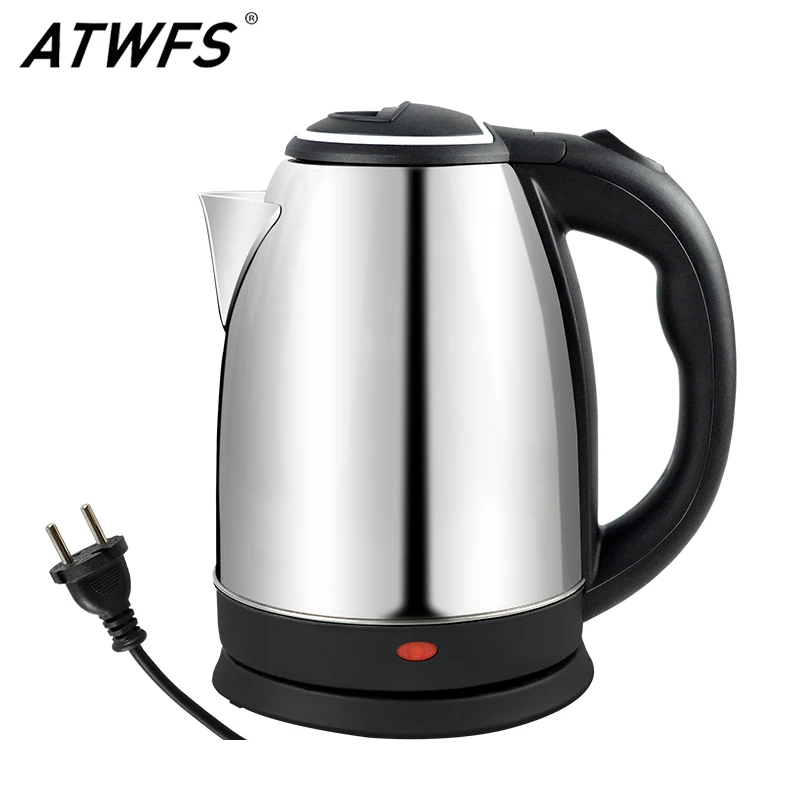 

ATWFS Electric Kitchen Hot Kettle Appliances Waterkoker Water Boiler Minute Cooker Tea Heater EU plug 220V