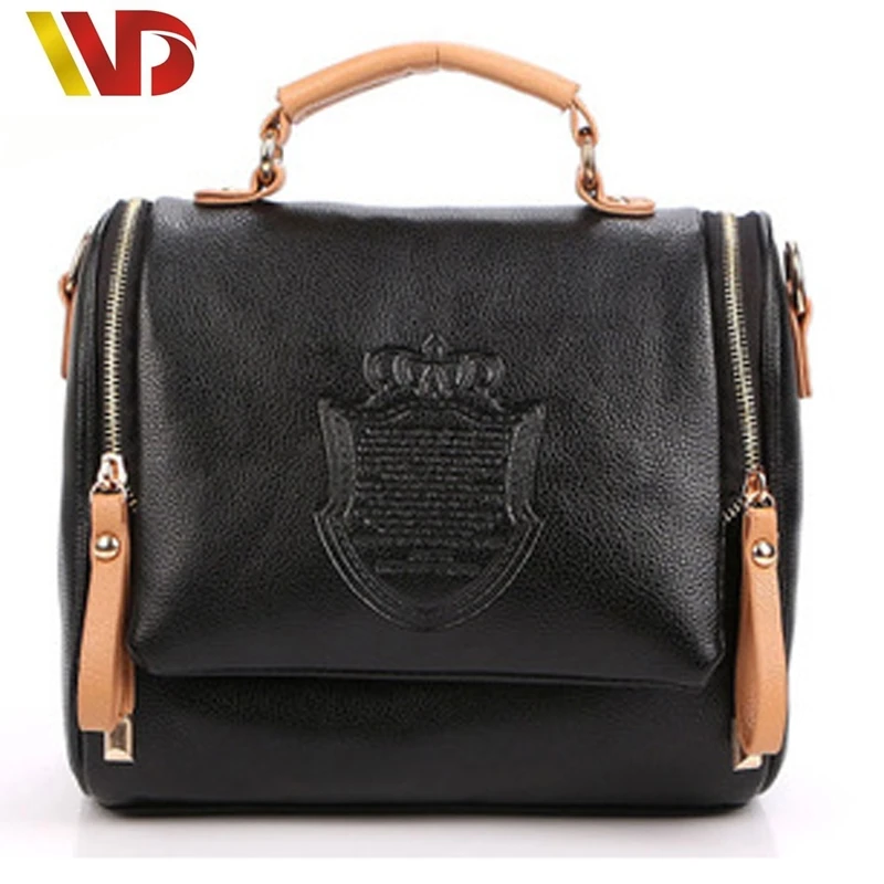 2016 Женщин Новая Сумка Британской Короны Моды Портативный Сумки На Ремне Ретро