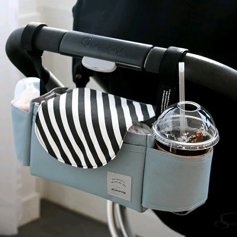 

New Universal New Cup Bag Stroller Organizer Large Baby Carriage Pram Buggy Cart Bottle Bag Car Bag Stroller Accessories