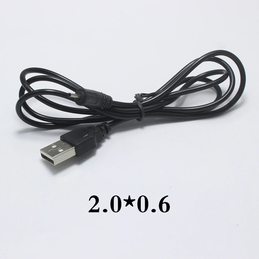 EClyxun 1pcs USB Port to 2.0*0.6mm 2.5*0.7mm 3.5*1.35mm 4.0*1.7mm 5.5*2.1mm 5V DC Barrel Jack Power Cable Connector