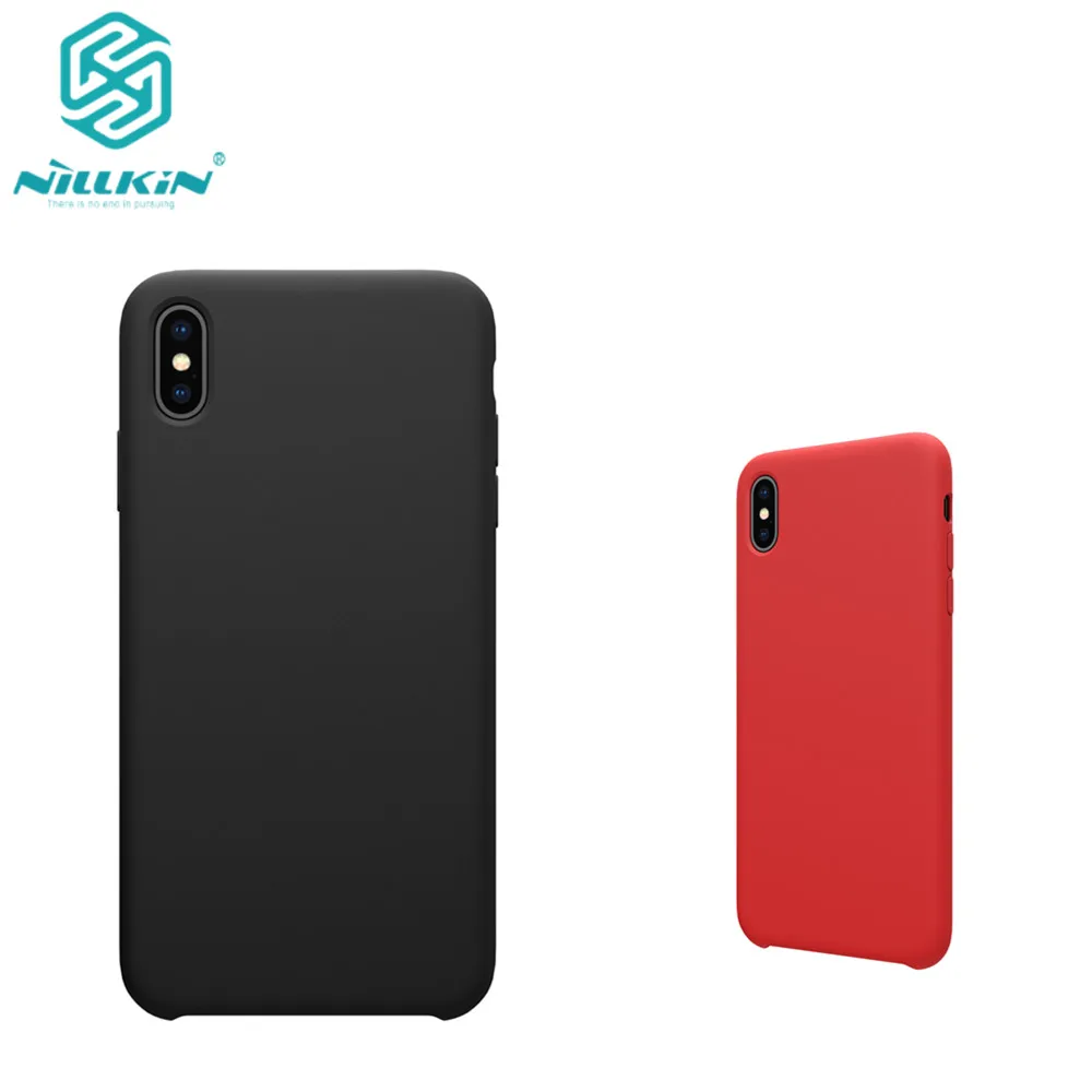 

for Apple iPhone XS Case cover Nillkin liquid silicone Flex Pure case impact resistant armor cover for iphone xs