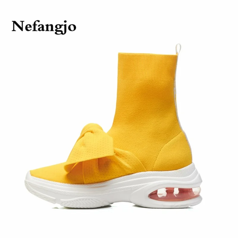 

Nefangjo 2018 New Winter Shoes Women Fashion Breathable Waterproof Platform Mid-Calf Boots For Women Casual Non-Slip Sneakers