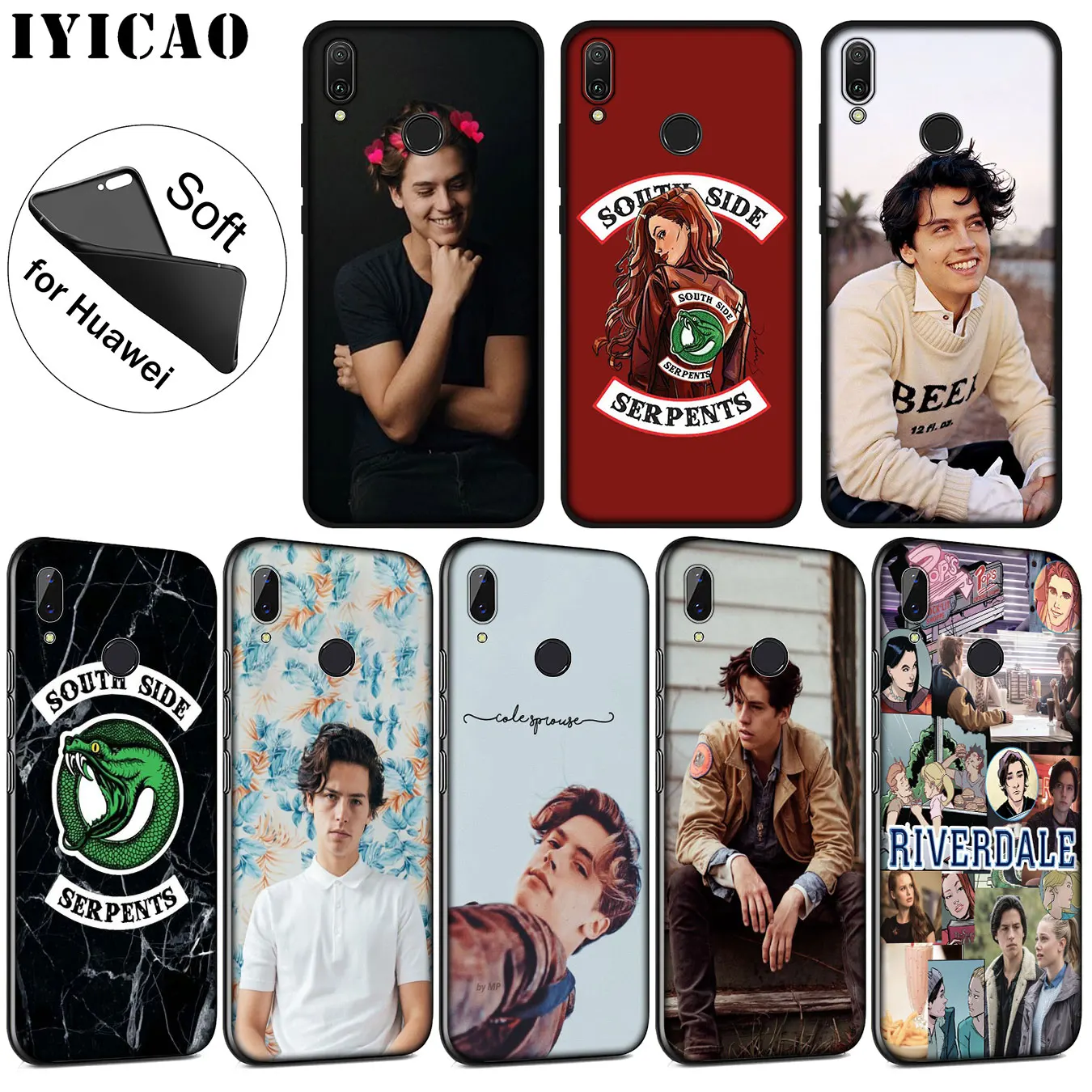 Мягкий силиконовый чехол IYICAO для Huawei P30 P20 Pro P10 P9 P8 Lite Mini 2017 2016 2015 P smart Z 2019 |