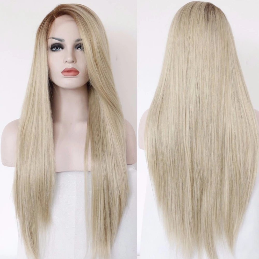 Mega Deal Beautytown Light Brown Ombre Blonde Color Straight Heat