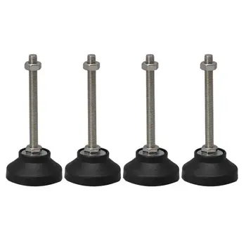 

Adjustable Fixed Threaded Pole Leveling Feet Leg Leveler 50mm Base Dia M8x80mm for Table to Adjust Height Pack of 4